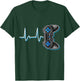 Video Gamer Heartbeat Video Game Controller Gift Kids Boys T-Shirt - T-Shirt | Forest