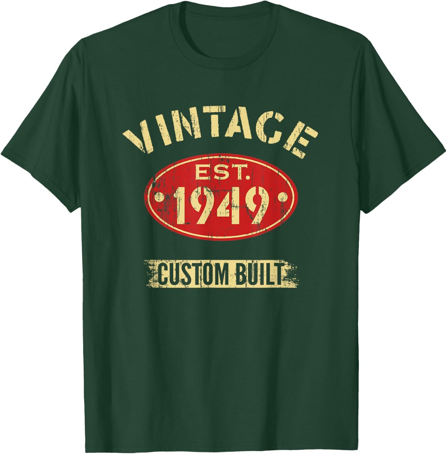 Est. 1949 Vintage Birthday Born In 1949 Classic Birthday T-Shirt - T-Shirt | Forest