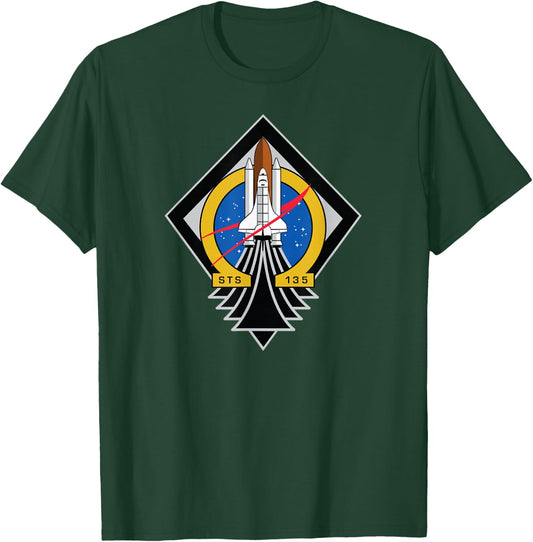 NASA STS-135: NASA's Final Space Shuttle Mission T-Shirt - T-Shirt | Forest