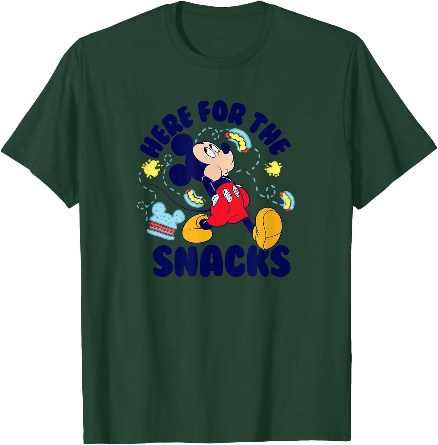 Mickey - Here for The Snacks T-Shirt - T-Shirt | Forest