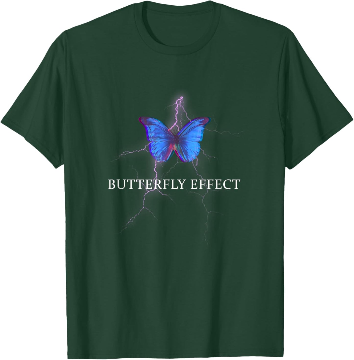 Butterfly Effect - Purple Lightning Soft Grunge Aesthetic T-Shirt - T-Shirt | Forest