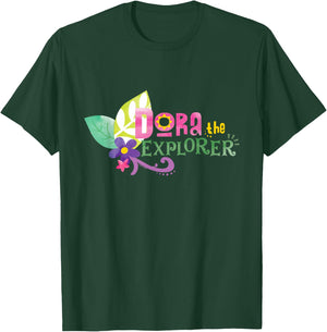 Dora the Explorer Floral Lettering T-Shirt - T-Shirt | Forest