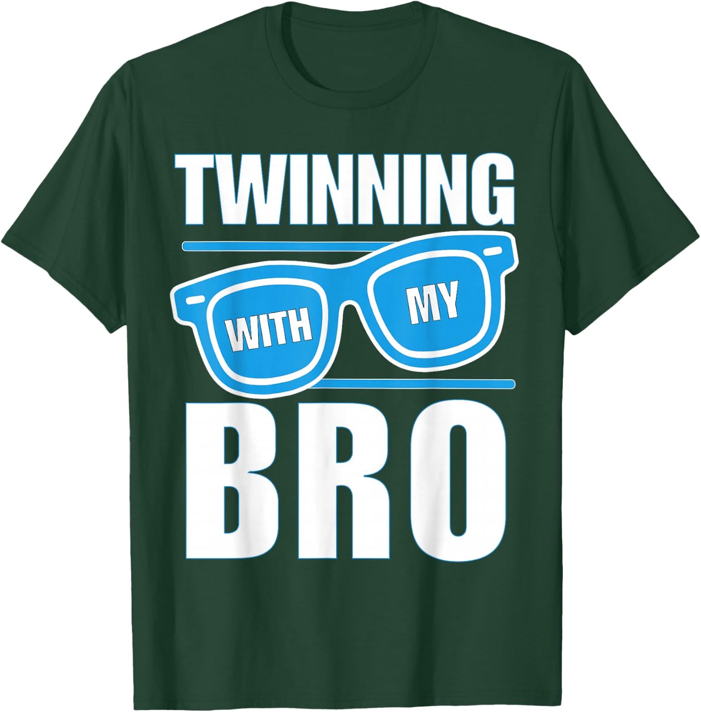Twinning with My Bro Spirit Week Twin Day Sunglasses Boys T-Shirt - T-Shirt | Forest