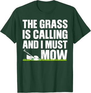 Funny Lawn Mowing Design Women Lawnmower Landscaper T-Shirt - T-Shirt | Forest