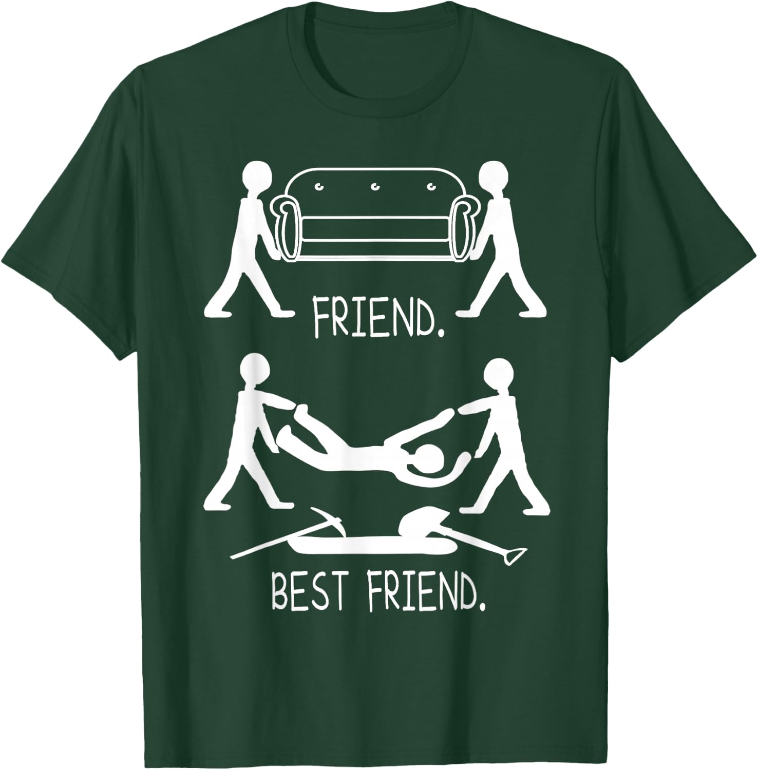 Cool Friend vs Bestie and besties Day Cool Besties T-Shirt - T-Shirt | Forest