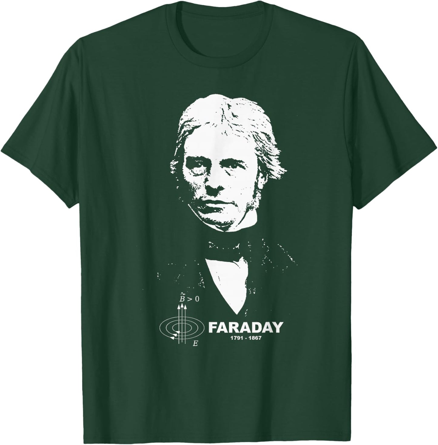 Michael Faraday | Electromagnetic Induction T-Shirt - T-Shirt | Forest