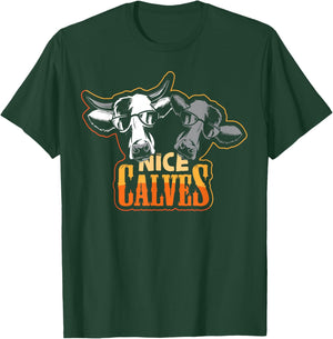 Farming design with statement Nice calves T-Shirt - T-Shirt | Forest
