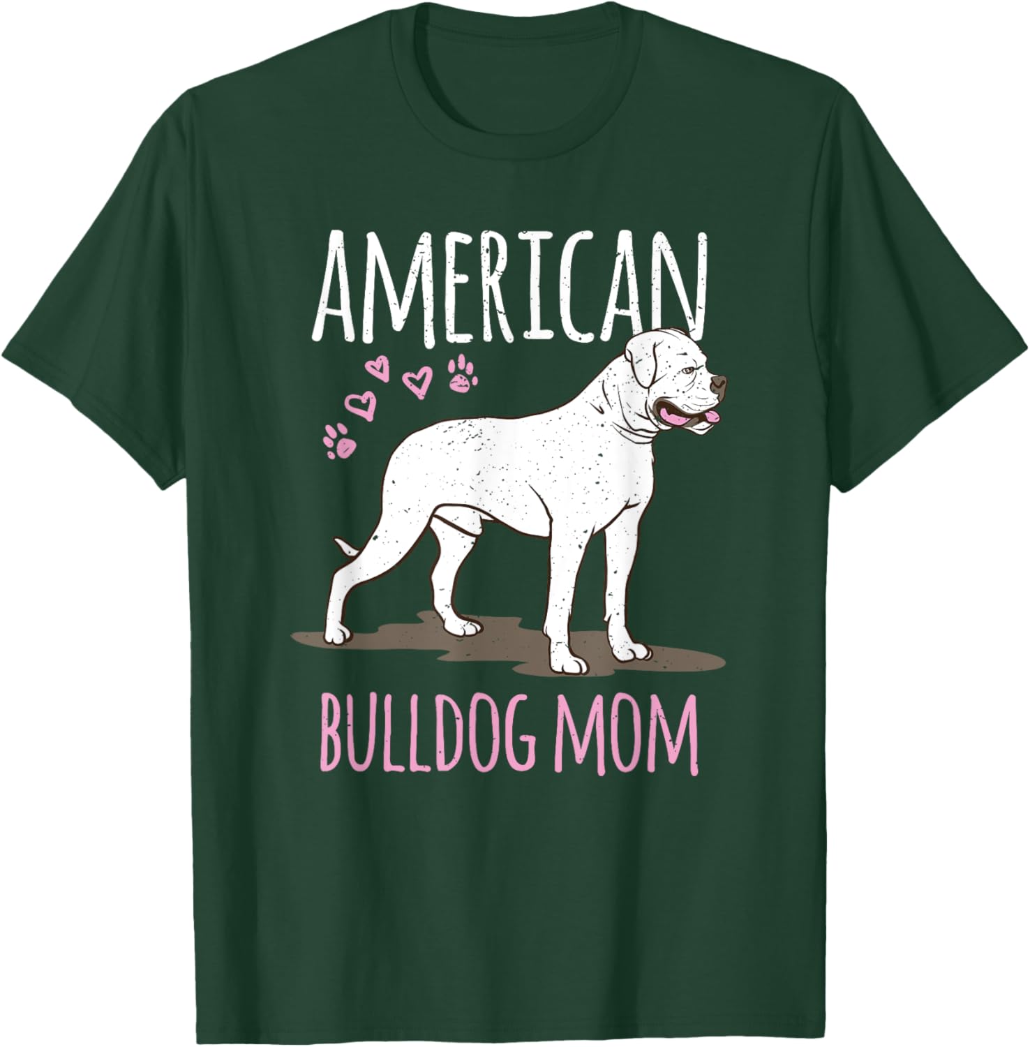 Dog breed American Bulldog Mama Bulldog Women Kids T-Shirt - T-Shirt | Forest