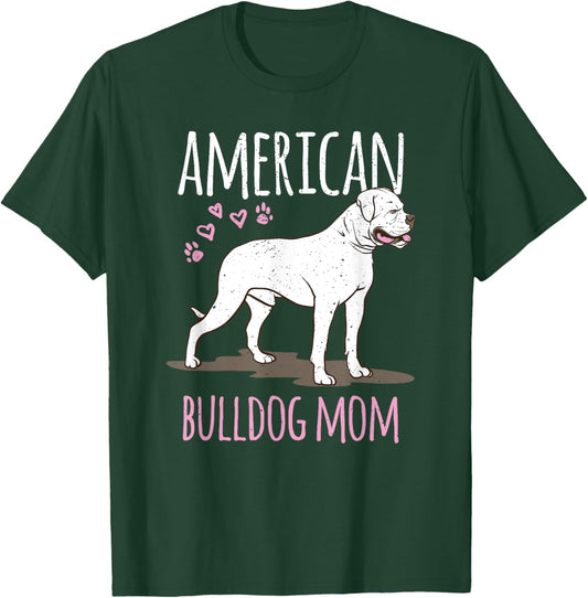 Dog breed American Bulldog Mama Bulldog Women Kids T-Shirt - T-Shirt | Forest
