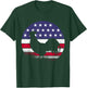 Chickens American Flag USA Rooster Women Men T-Shirt - T-Shirt | Forest