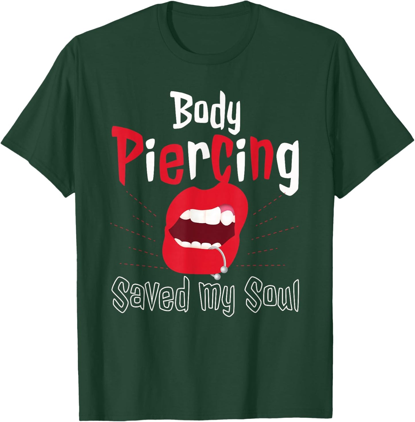 Cool Body Piercing Saved My Soul Tattoo Artists T-Shirt - T-Shirt | Forest