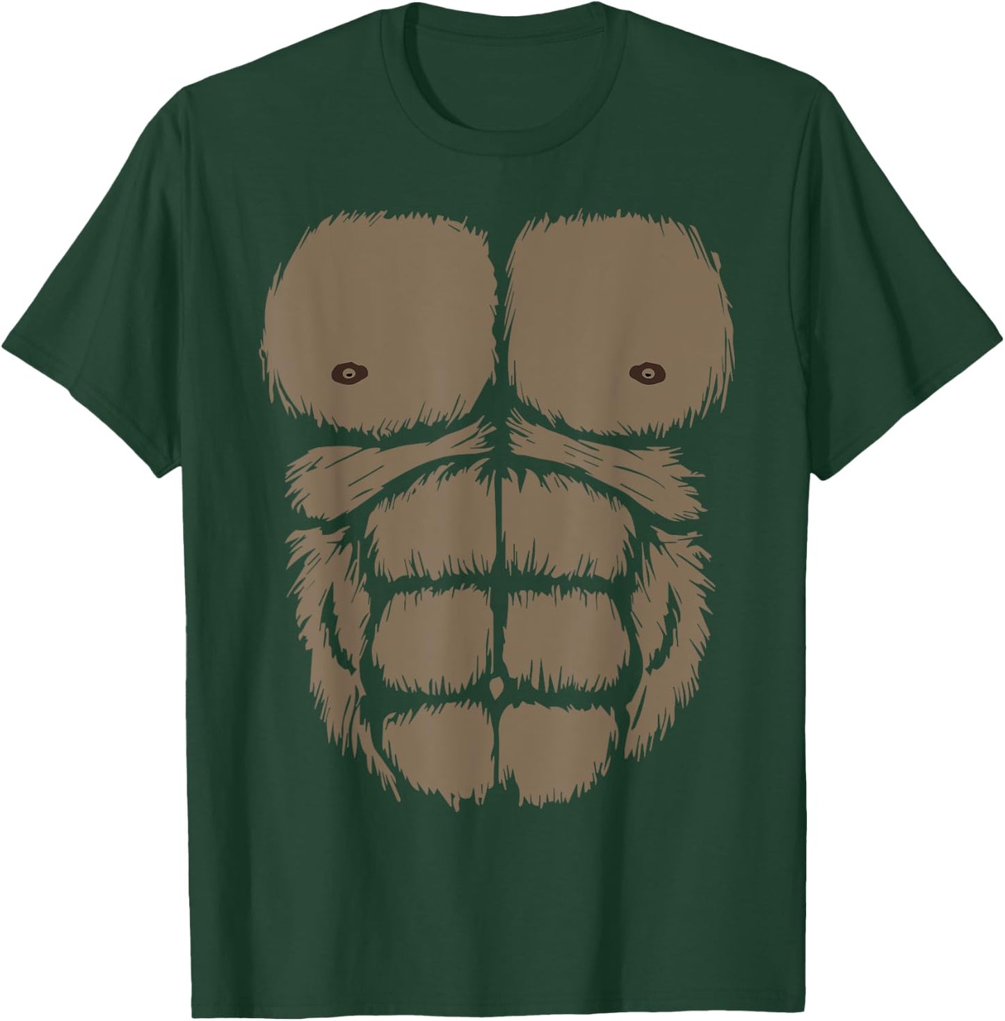 Gorilla Chest Belly Boy Men Monkey Costume Kids Fancy Dress T-Shirt - T-Shirt | Forest