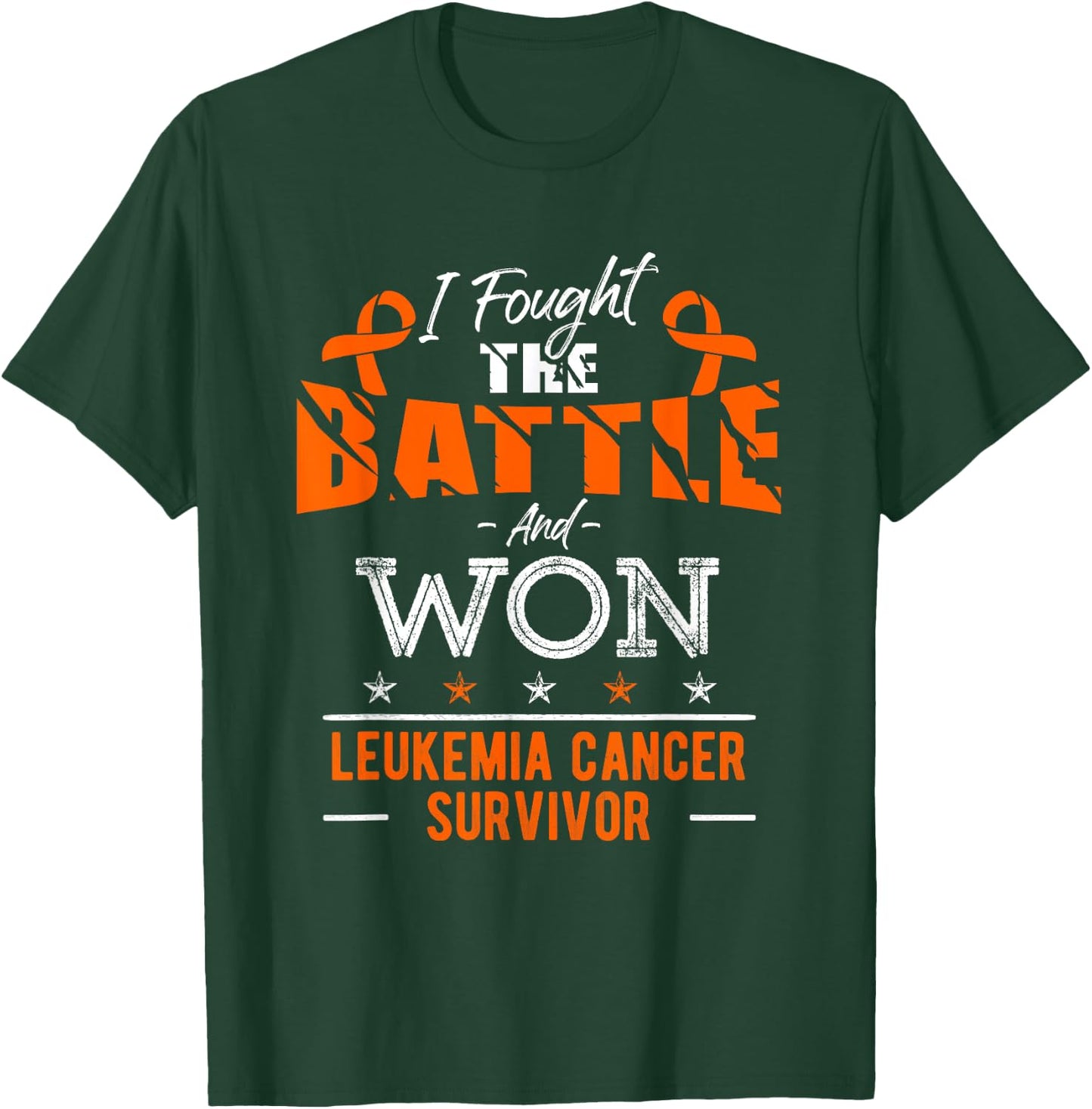 Leukemia Awareness Cancer Survivor Fighter T-Shirt - T-Shirt | Forest