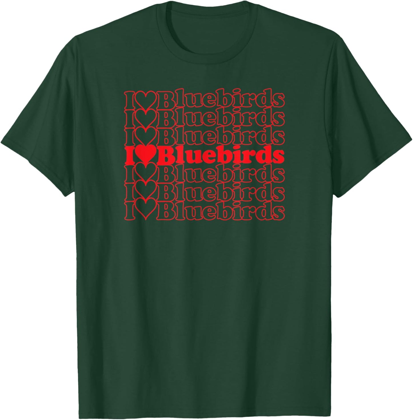 Bluebirds Cool Vintage Inspired Bird Watchers T-Shirt - T-Shirt | Forest