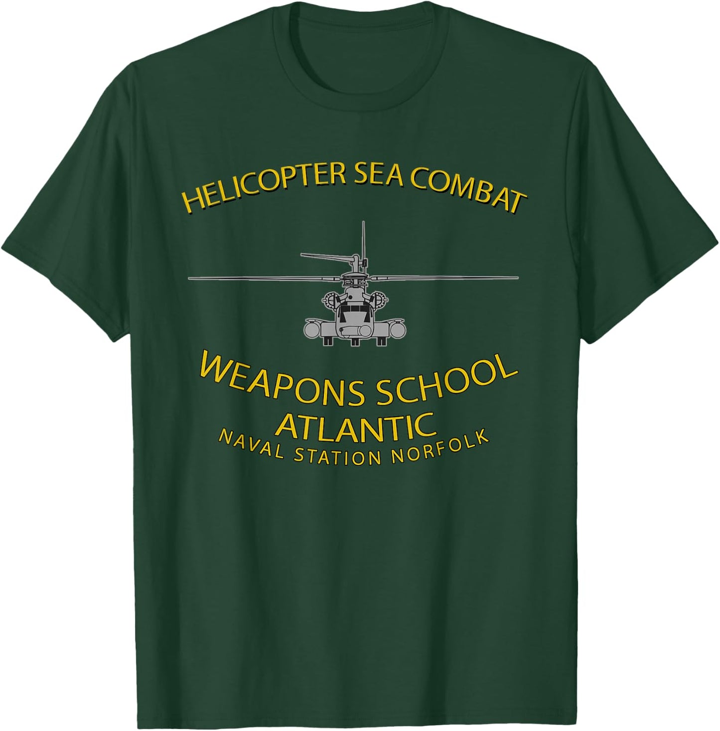Helicopter Sea Combat Wpns School Atlantic MH-53 T-Shirt - T-Shirt | Forest