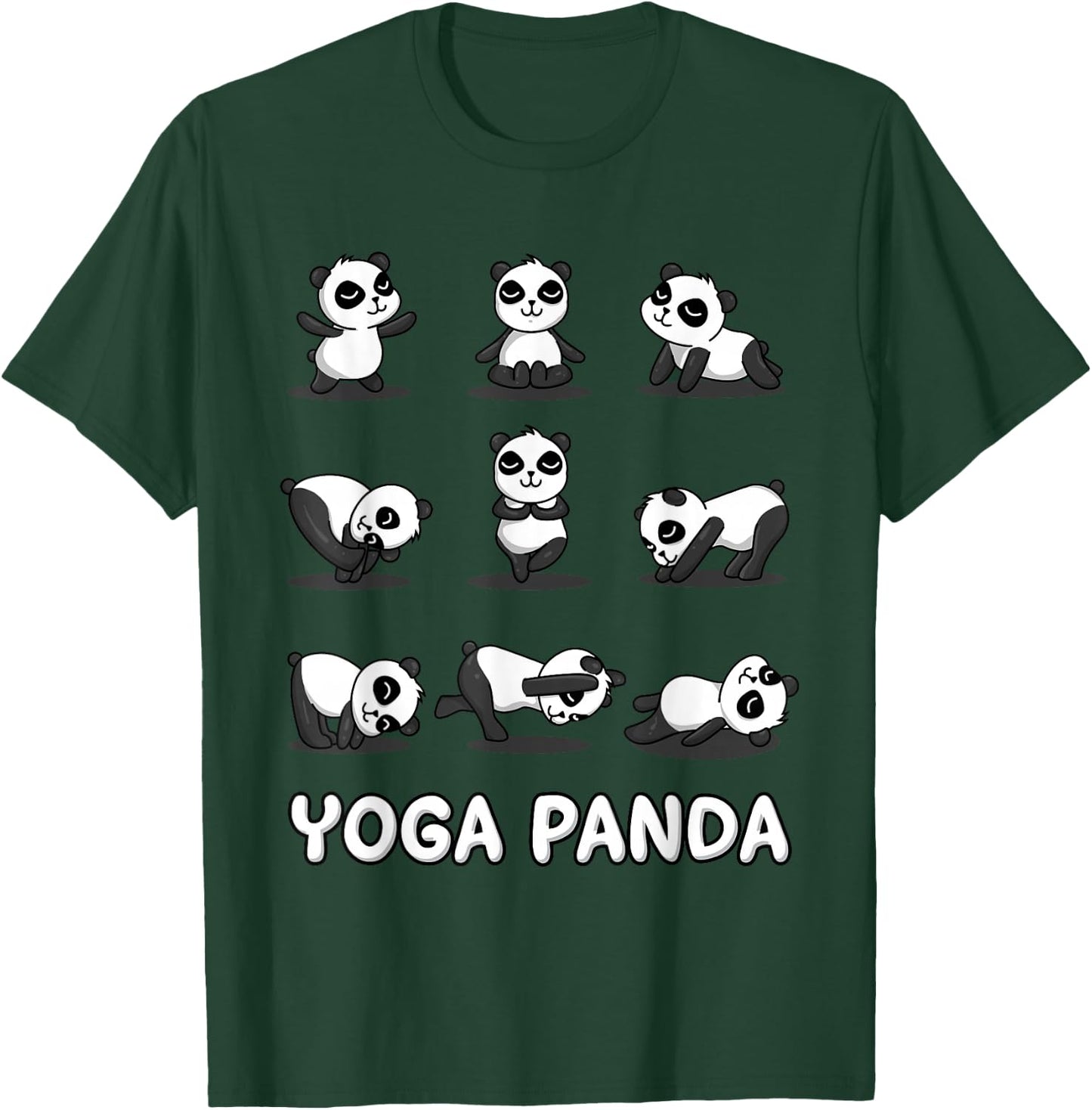 Funny Panda Yoga Shirt Zen Bear Panda Meditation Yoga Lover T-Shirt - T-Shirt | Forest