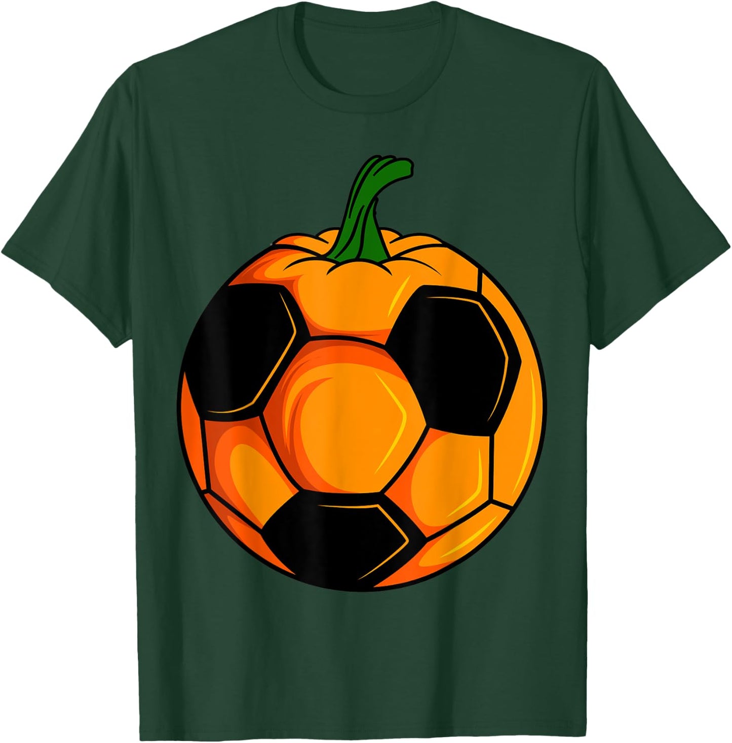 Halloween Pumpkin Soccer Ball Player Ball Team Sport T-Shirt - T-Shirt | Forest
