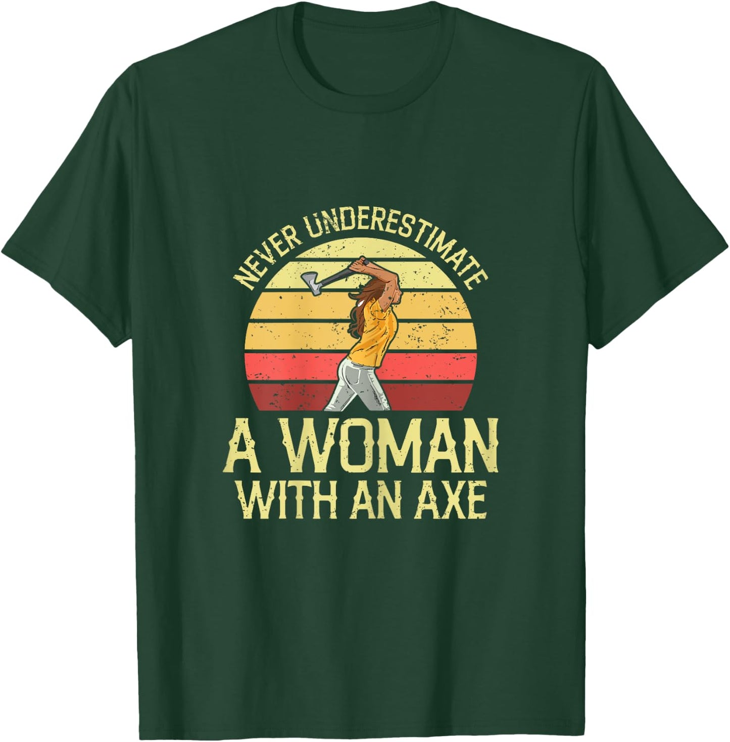 Axe throwing Quote for your Axe throwing Wife T-Shirt - T-Shirt | Forest