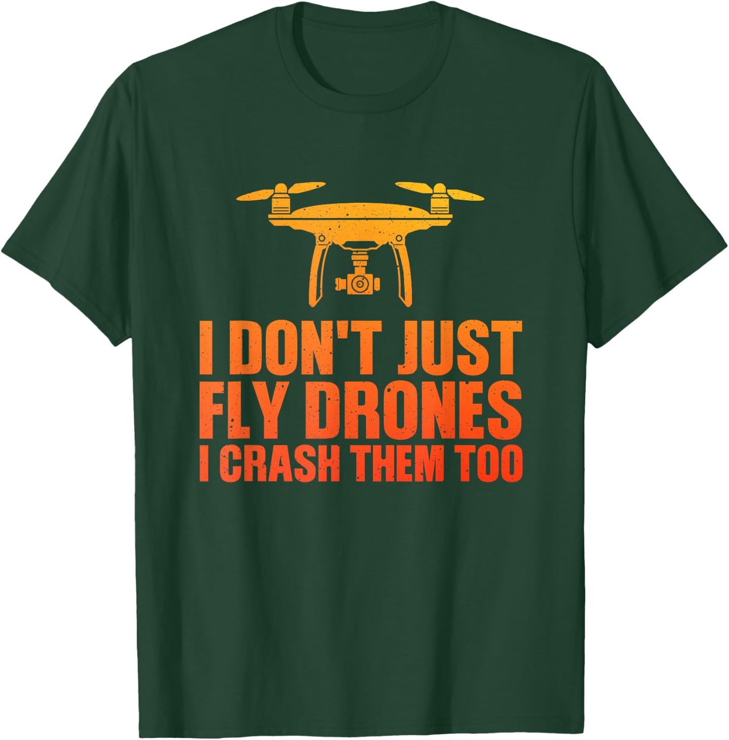 Funny Drone Art Women Boys Drone Racing Drone Pilot T-Shirt - T-Shirt | Forest