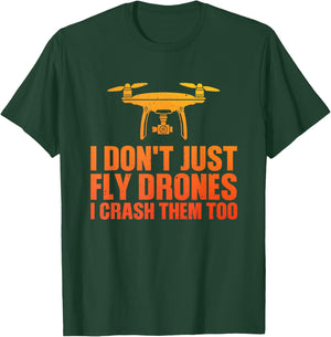 Funny Drone Art Women Boys Drone Racing Drone Pilot T-Shirt - T-Shirt | Forest