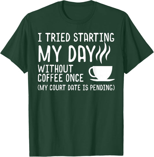 Funny Coffee Shirt Day without Coffee Coffee T-Shirt - T-Shirt | Forest