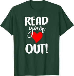 Read Your Heart Out - Book Reading - & Men T-Shirt - T-Shirt | Forest