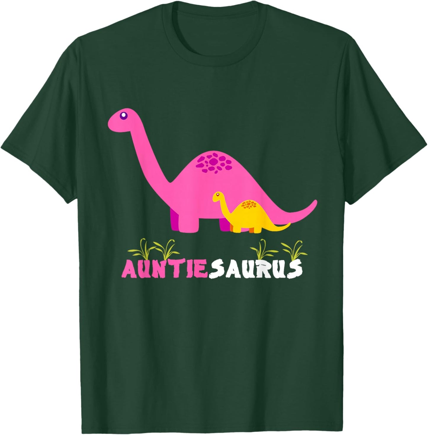 Dinosaur Auntiesaurus Auntie T-Shirt - T-Shirt | Forest