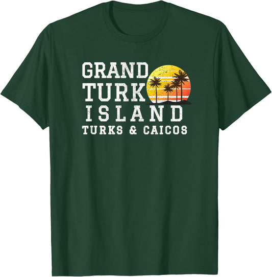 Grand Turk Island Turks and Caicos Matching Family Vacation T-Shirt - T-Shirt | Forest