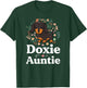 Doxie Auntie Floral Dachshund Shirt Dog Lover Aunt T-Shirt - T-Shirt | Forest