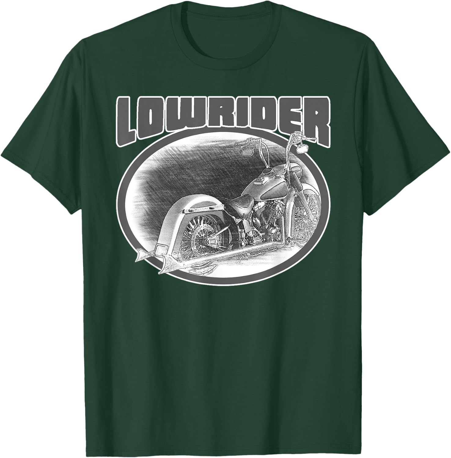 Chicano Cholo Latino Lowrider Bike Chicano Motorcycles T-Shirt - T-Shirt | Forest