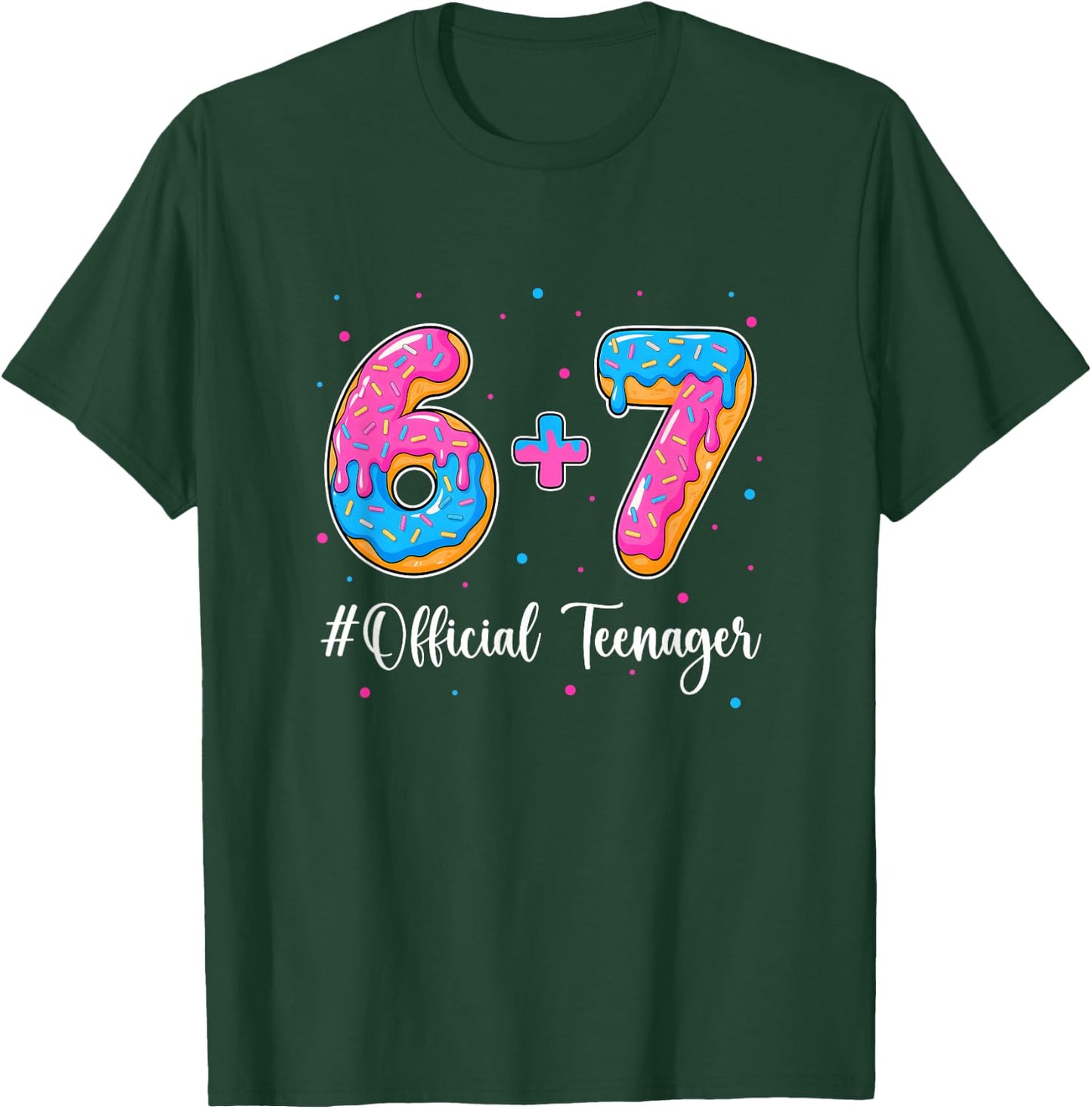 Funny 13Th Birthday Official Teenager 6+7 Year Old Boys Kids T-Shirt - T-Shirt | Forest