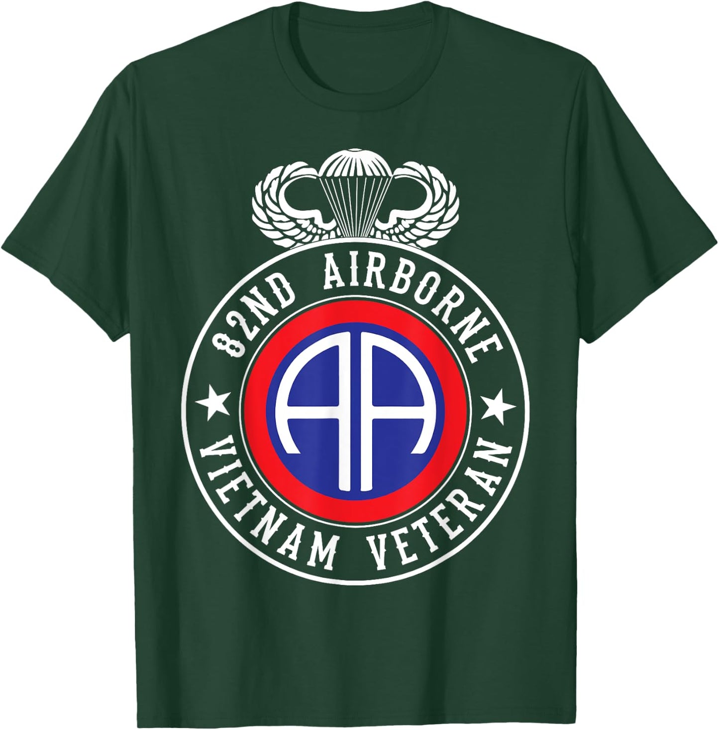 82nd Airborne Design - 82nd Airborne Vietnam Veteran T-Shirt - T-Shirt | Forest