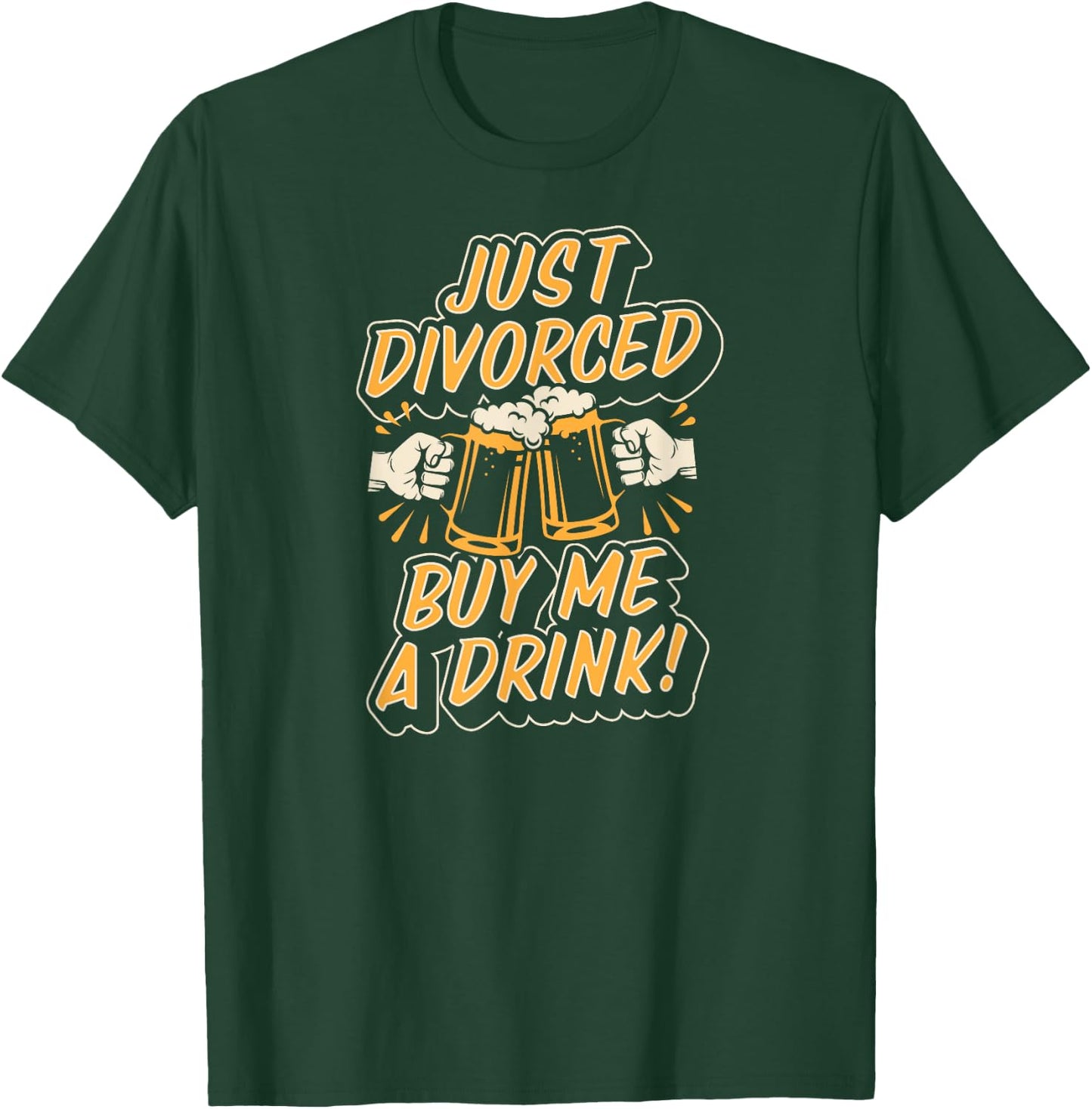 Just Divorced Buy Me A Drink Beer Divorce Party T-Shirt - T-Shirt | Forest