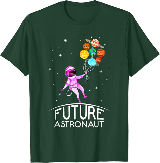 Future Astronaut With Planets Funny Quote For Girl T-Shirt - T-Shirt | Forest