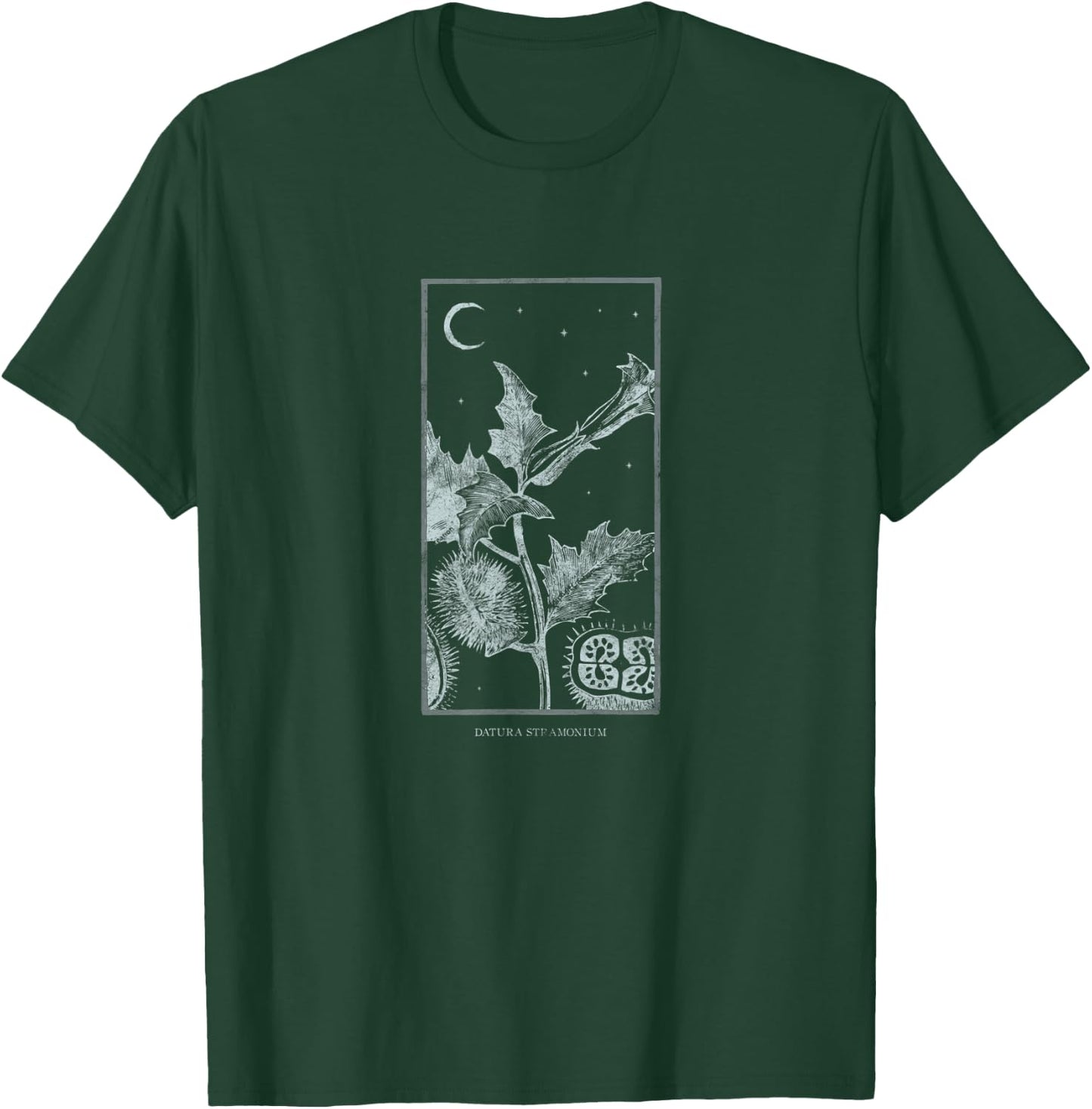 Occult Psychoactive Jimson Weed Gothic Grunge Tarot Trip T-Shirt - T-Shirt | Forest