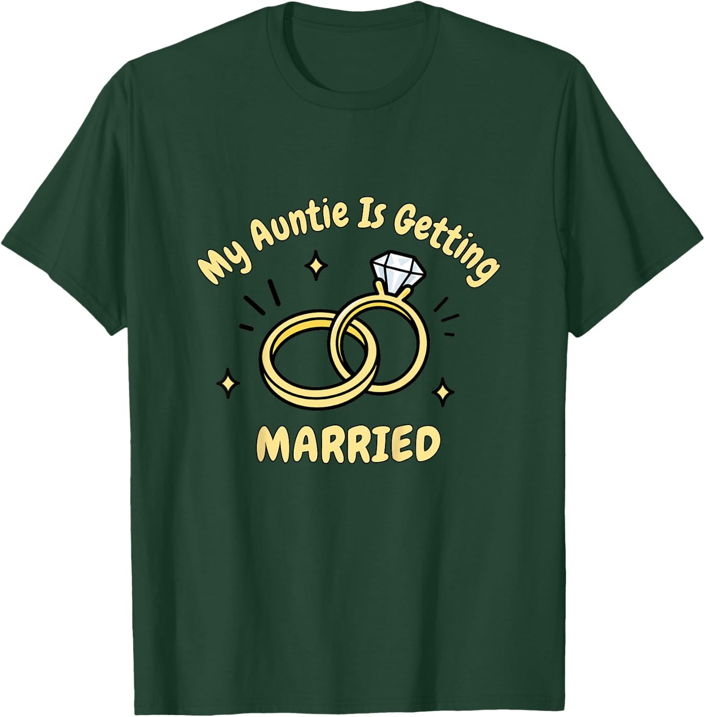 My Auntie is Getting Married Wedding Niece Nephew Kids T-Shirt - T-Shirt | Forest