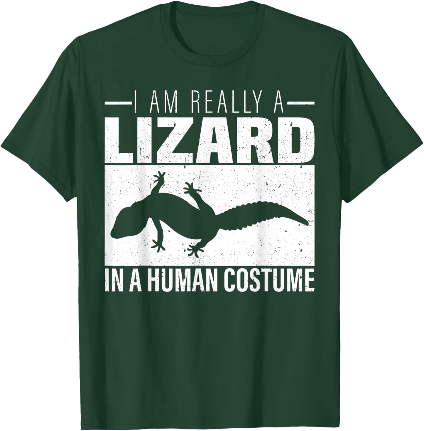 I am Really a Lizard in a Human Costume Halloween T-Shirt - T-Shirt | Forest