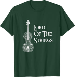 Lord Of the Strings Violin,Guitar, String Player Gift T-Shirt - T-Shirt | Forest
