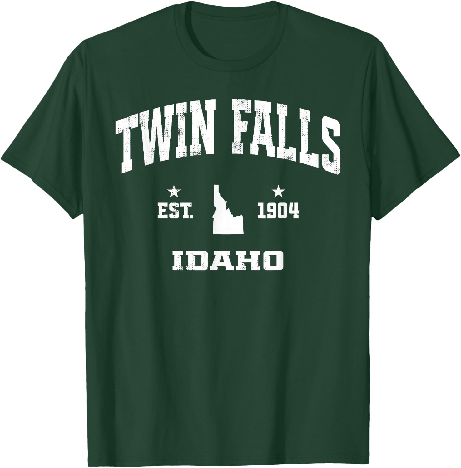 Twin Falls Idaho ID Vintage Throwback Classic Souvenir T-Shirt - T-Shirt | Forest