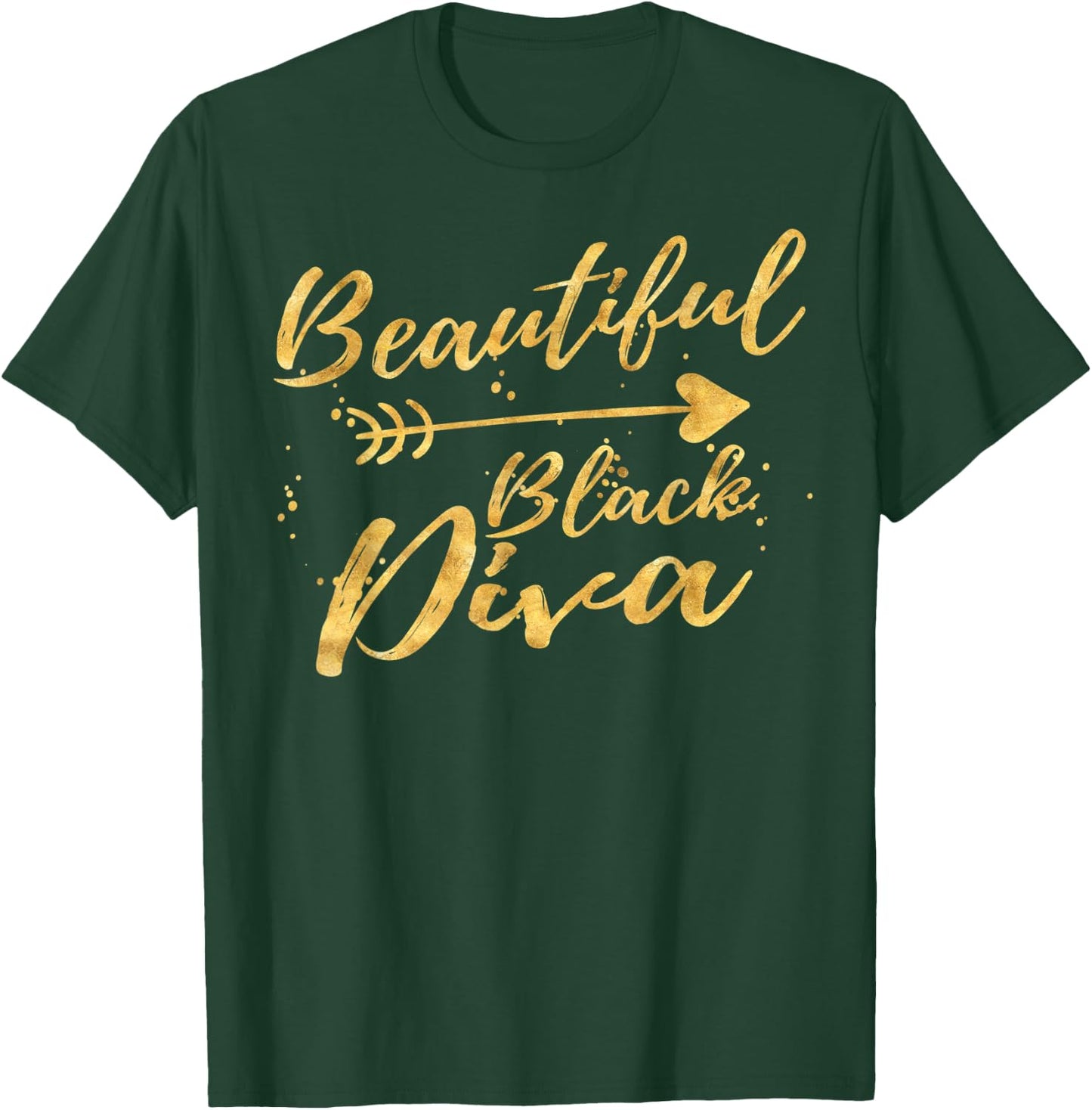 Beautiful Black Diva Birthday Gifts Shirts T-Shirt - T-Shirt | Forest