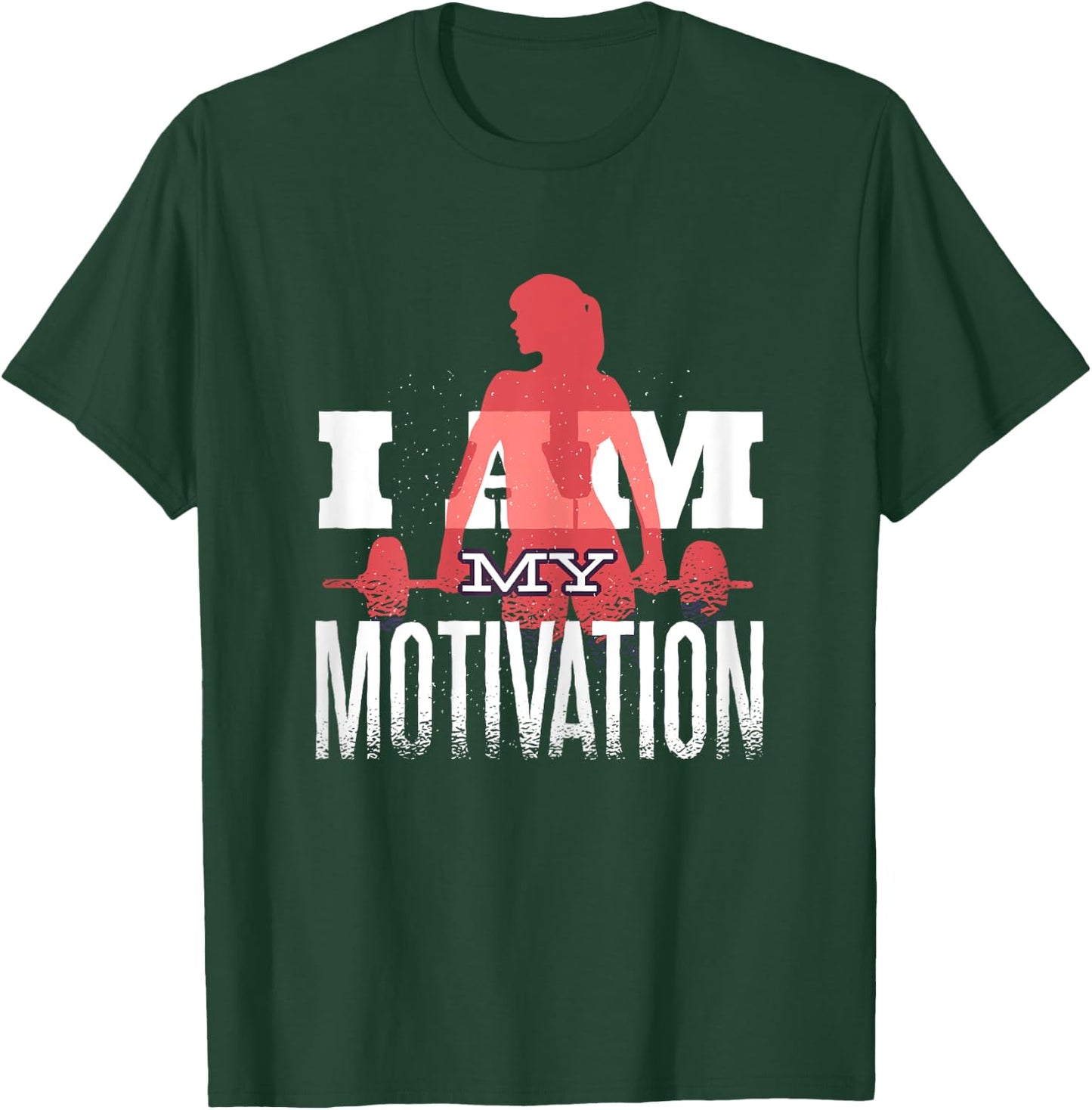 I Am My Fitness Motivation Gym Workout Affirmation T-Shirt - T-Shirt | Forest