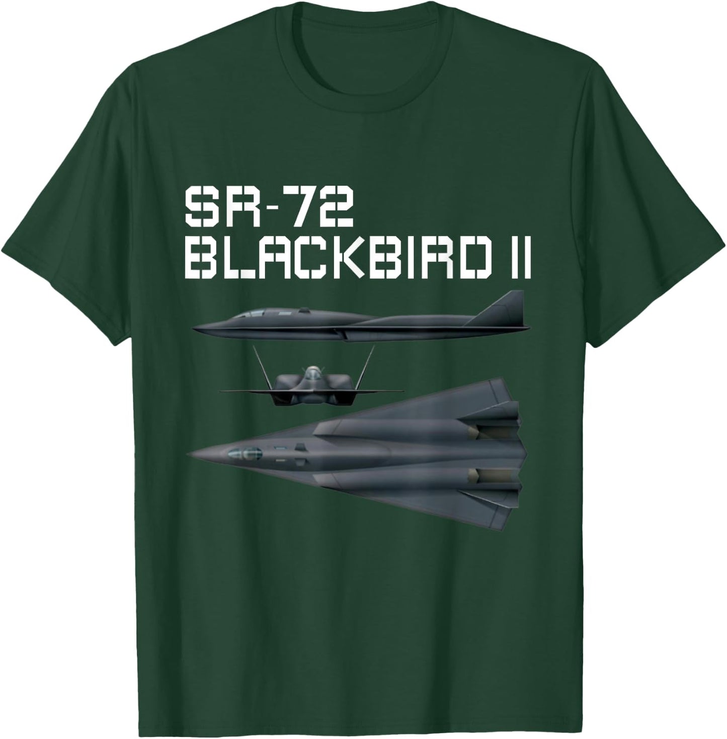 Fun American Military Aviation SR-72 Blackbird II In Action. T-Shirt - T-Shirt | Forest