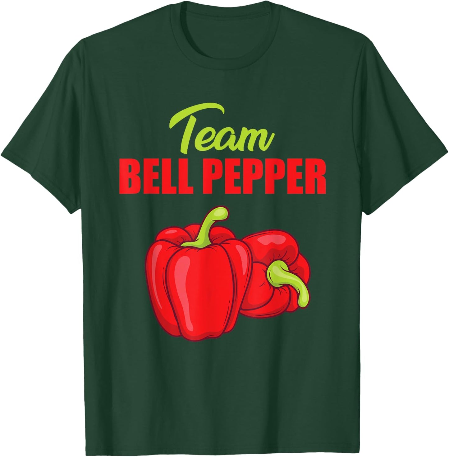 Team Bell Pepper Design Vegan Food Paprika Gardening T-Shirt - T-Shirt | Forest