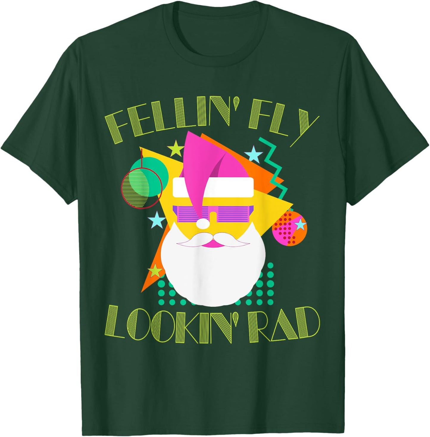 Rad 80s Christmas Vintage Eighties An 80s Costume T-Shirt - T-Shirt | Forest