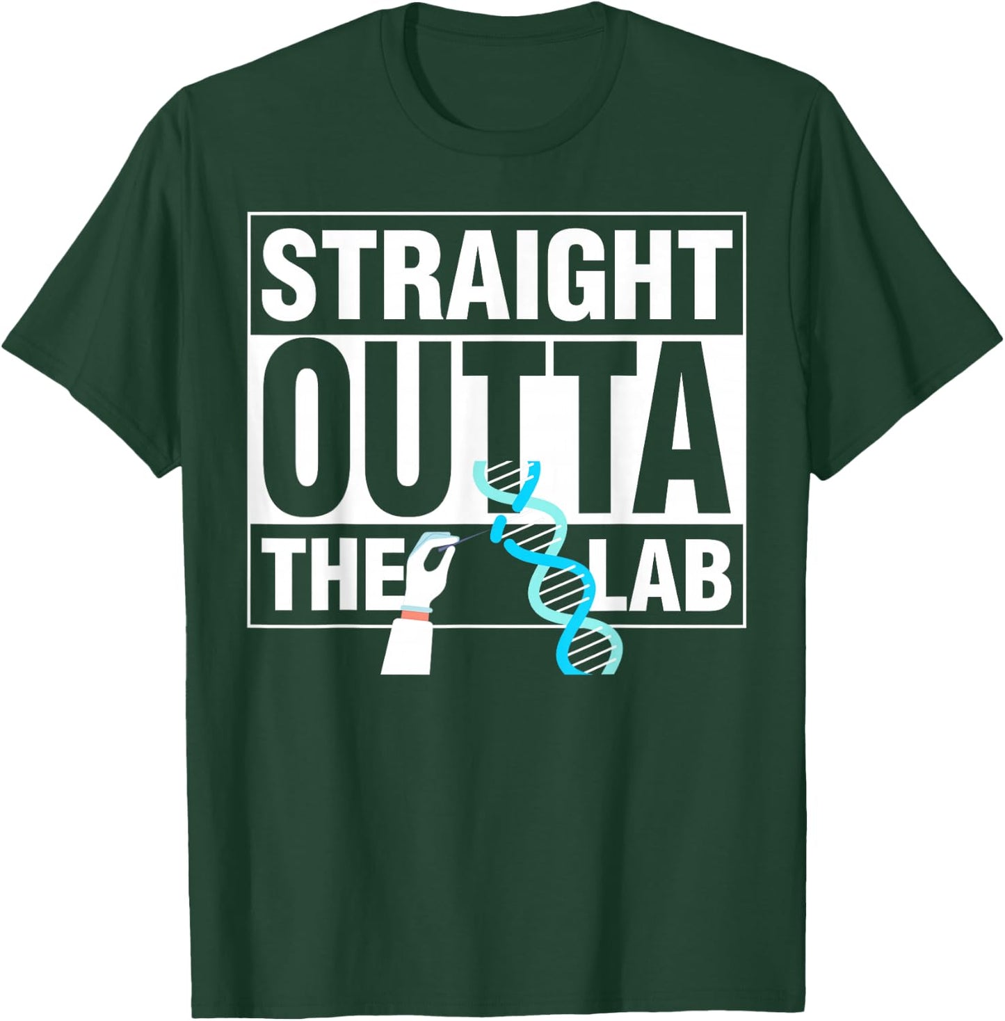 Crispr Straight Outta The Lab T-Shirt - T-Shirt | Forest