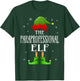 Paraprofessional Elf Xmas Funny Family Matching Christmas T-Shirt - T-Shirt | Forest