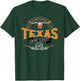 Vintage Classic Style Texas Lone Star Longhorn Design T-Shirt - T-Shirt | Forest