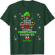 Christmas Cheer Is Teaching Kindergarten Santa Elf Teacher Men Women Kids T-Shirt - T-Shirt | Forest