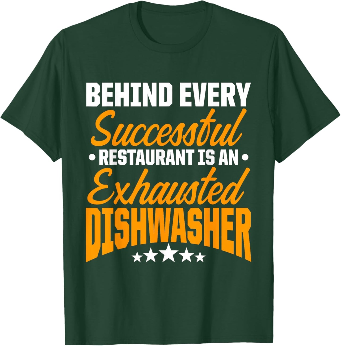 Dishwasher Successful Funny Dishwashing Gift T-Shirt - T-Shirt | Forest