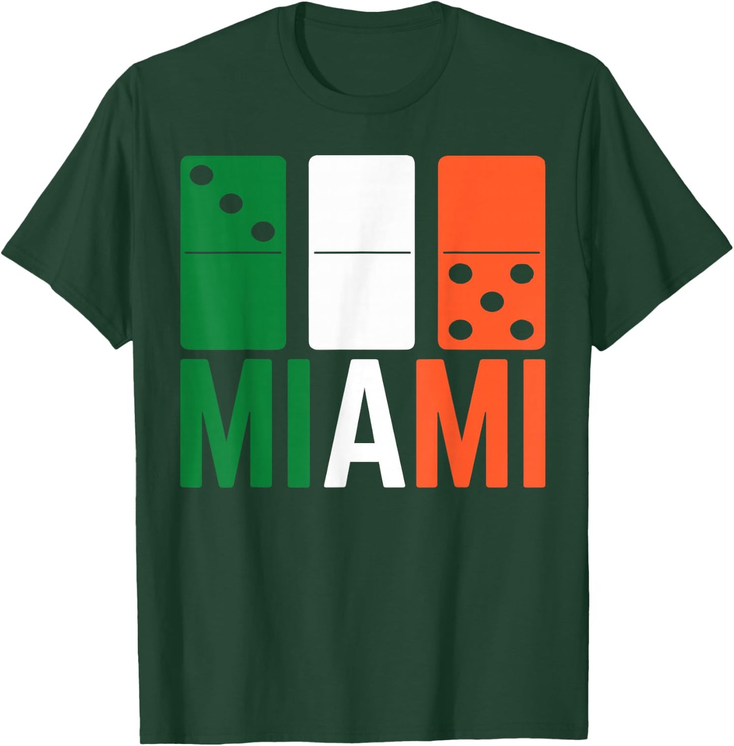 Three Zero Five 305 Miami Domino T-Shirt - T-Shirt | Forest